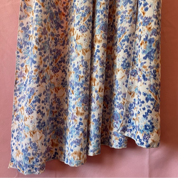 One Shoulder Dress Puff Sleeve Long Train Mini Blue Pretty Little Thing Small 4 - Picture 9 of 14